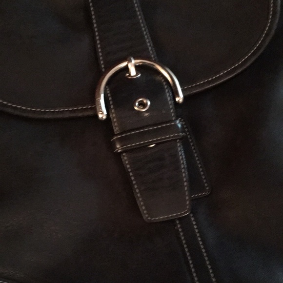 Coach vintage black leather Shoulder and crossbody.Vintage #9480 - Picture 4 of 6